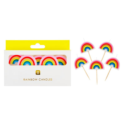 Rainbow Shaped Birthday Candles | Cake Candles |