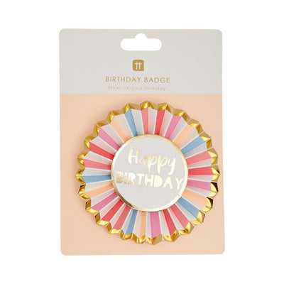Pink Happy Birthday Badge | Birthday Gifts |