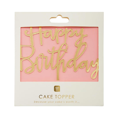 Rose Happy Birthday Cake Topper | Birthday Party Supplies |
