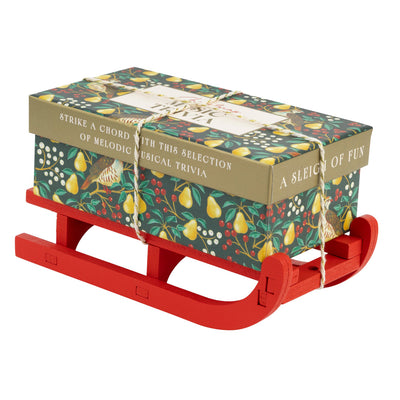 Music Trivia Christmas Mini Sleigh - 2.6'' | Christmas Game |