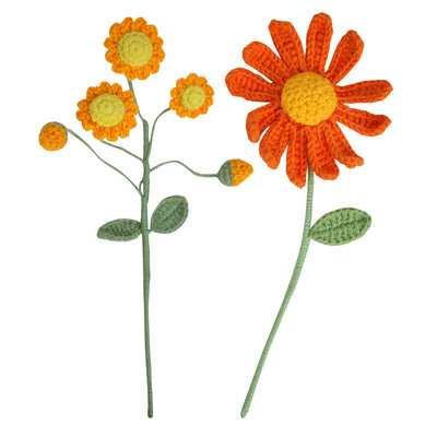 Crochet Flower Stems - 5 Pack