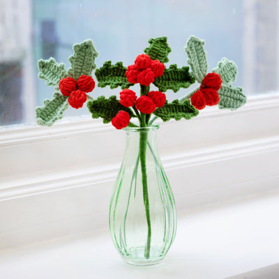 Green Glass Bud Vase - 14cm | Summer Gifts |