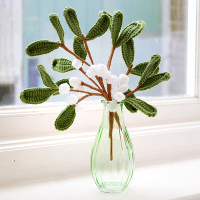 Mistletoe Crochet Sprigs - 2 Pack | Christmas Decor |