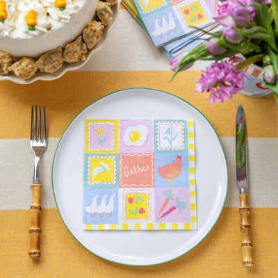 Spring Icons Paper Napkins - 20 Pack | Spring Decor |