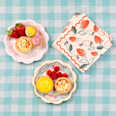 Strawberry Field Paper Napkins - 20 Pack | Party Napkins |