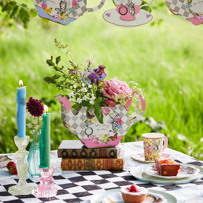 Alice in Wonderland Tea Pot Vase | Tea Party Decor |