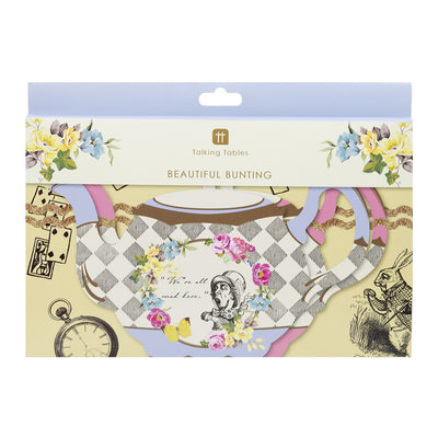 Alice in Wonderland Teapot Bunting - 4m | Tea Party |
