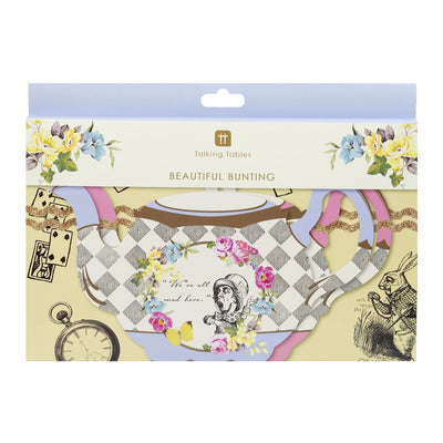 Alice in Wonderland Teapot Bunting - 4m | Tea Party Decor |