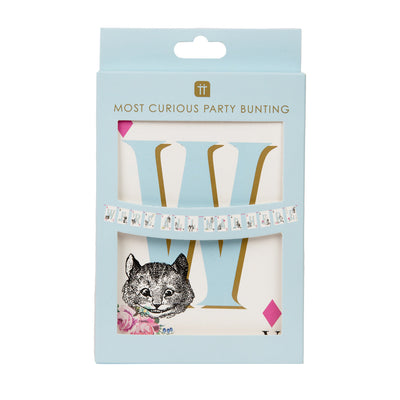 Alice in Wonderland Mad Here Bunting - 10ft | Tea Party Decor |