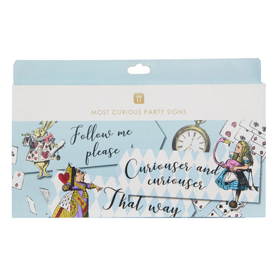 Alice in Wonderland Arrow Signs - 12 Pack | Tea Party Decor |