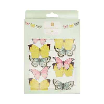 Pastel Butterfly Garland Decoration - 5m | Kids Party Decor |