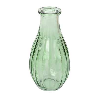Green Glass Bud Vase - 14cm | Summer Gifts |