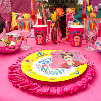 Floral Paper Plates - 12 Pack | Fiesta Party |