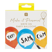 Birthday Brights Writable Balloons - 12 Pack