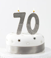 We Heart Birthdays Silver Number Candles Starter Pack