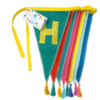 We Heart Birthdays Rainbow Happy Birthday Fabric Bunting, 10ft