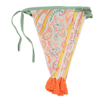 Boho Paisley Fabric Bunting, 10ft
