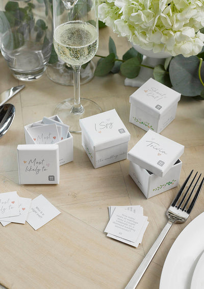 Botanical Bride Wedding Table Game Set