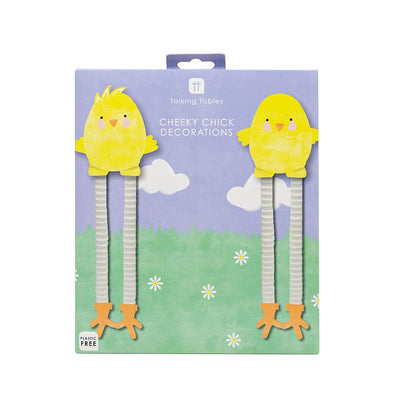 Spring Bunny Cheeky Chick Honeycomb Decorations - 2 Pack