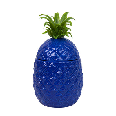 The Emporium Blue Ceramic Pineapple Ice Bucket