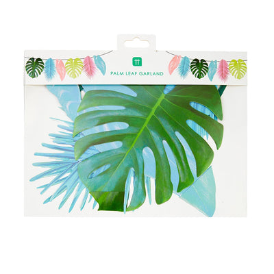 Image - Tropical Palm Pastel Leaf Garland