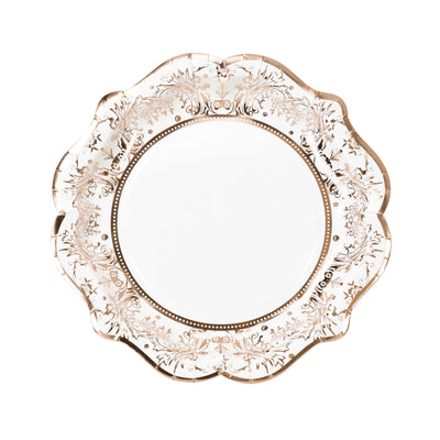 Talking Tables Party Porcelain Rose Gold Plate