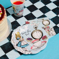 Truly Alice Blue Recyclable Paper Plates - 12 Pack