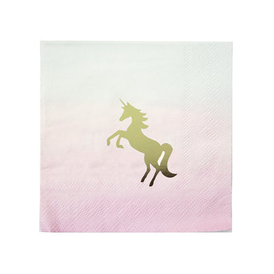 We Heart Unicorn Cocktail Napkins