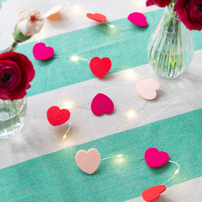 Heart Felt String Lights - 2m | Heart Decor |