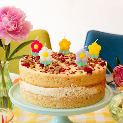Daisy Multi Colored Birthday Candles - 5 Pack