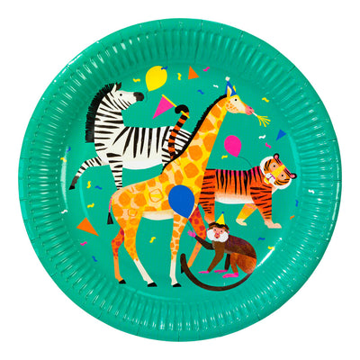 Animal Paper Plates - 12 Pack | Party Supplies |