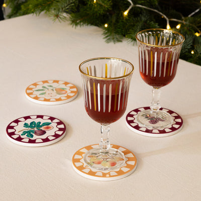Fall Fruit Coasters - 20 Pack Display | Homeware |