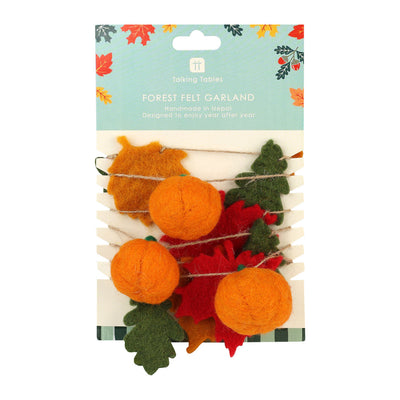 Fall Felt Leaf Garland - 2m | Fall Decor |