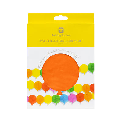 Birthday Brights Honeycomb Balloon Paper Garland - 6.5ft