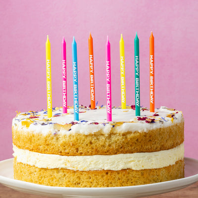 Birthday Brights 'Happy Birthday' Candles - 24 Pack