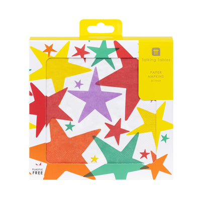Star Paper Napkins - 20 Pack | Party Supplies |