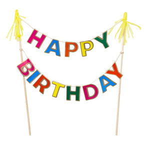 Birthday Brights Happy Birthday Cake Bunting Topper