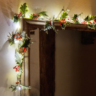 Holly LED Christmas String Lights - 2.2m| Festive Lights |