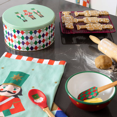 Nutcracker Harlequin Christmas Cake Tin | Kitchenware |