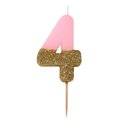 We Heart Birthdays Glitter Candle - 4