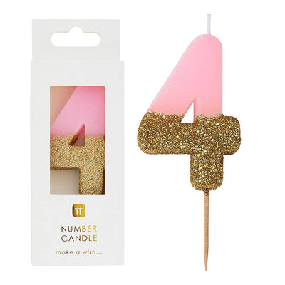 We Heart Birthdays Glitter Candle - 4