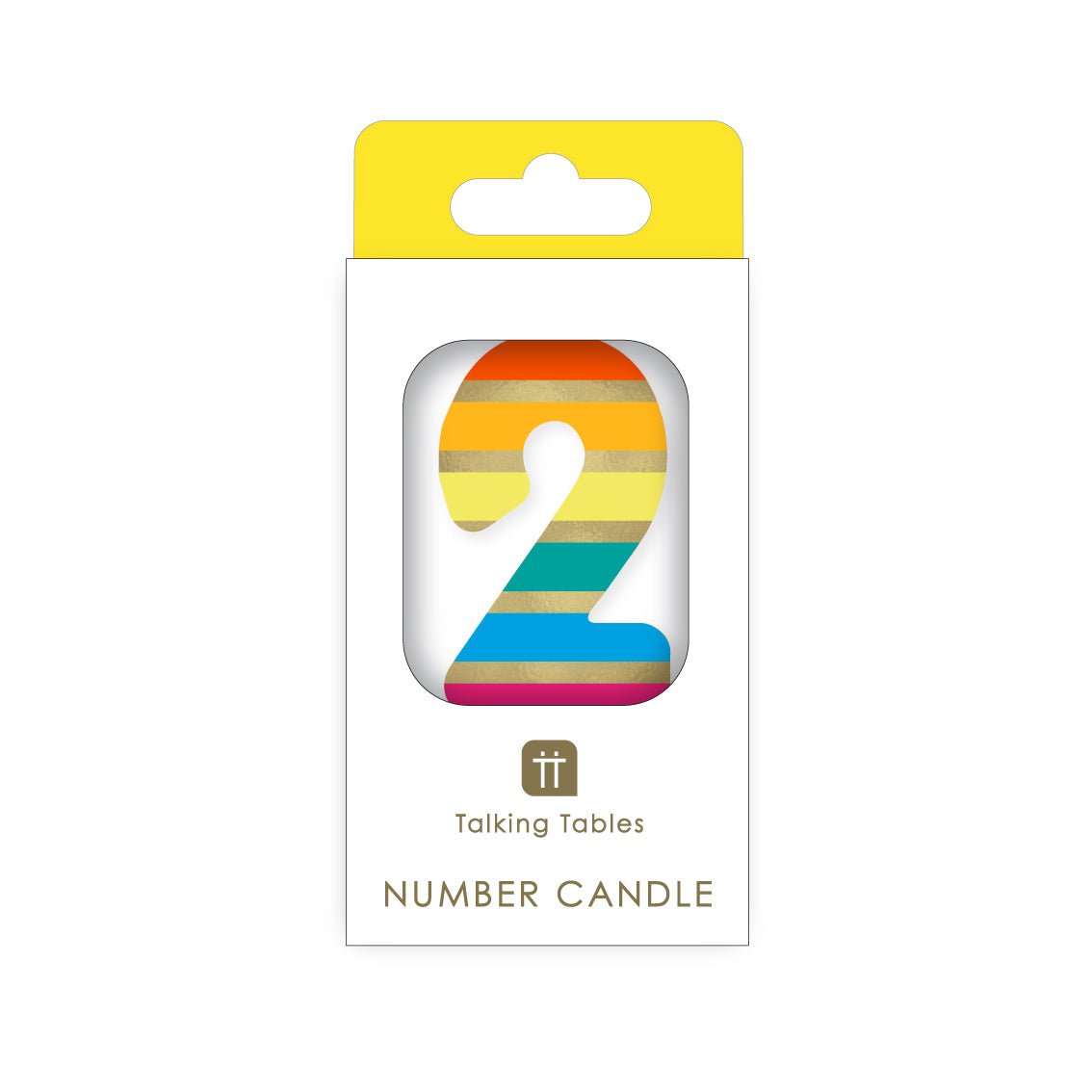 Rainbow Number Candle - 2