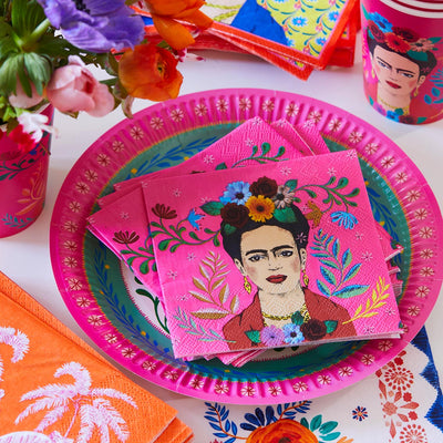 Frida Kahlo Cocktail Napkin | Fiesta Party Supplies |