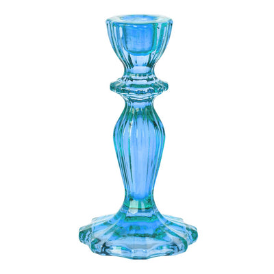 Blue Glass Candle Holder | 4th of July Gifts |