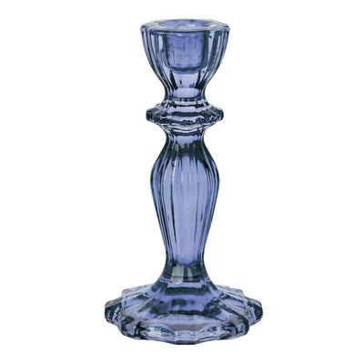 Navy Glass Candle Holder | 4th of July Decor |