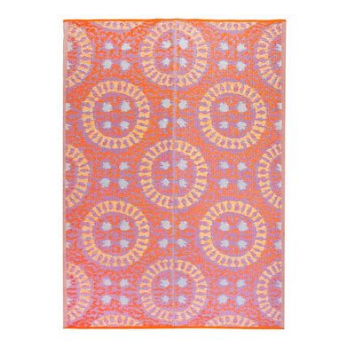 Pink Boho Waterproof Outdoor Rug - 47in x 70in | Summer Décor |