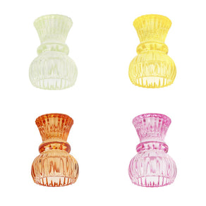 Boho Small Glass Candle Holder Starter Set, Mixed Colors