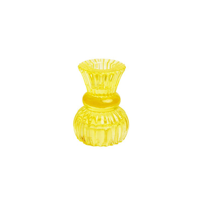 Yellow Glass Candle Holder - Small | Summer Gifts |