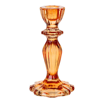 Orange Glass Candle Holder | Summer Gifts |