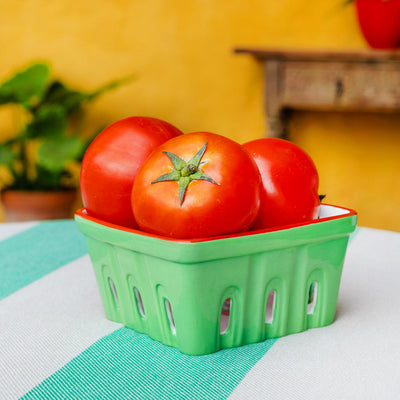 Tomato Ceramic Punnet - 15cm | Summer Kitchenware |